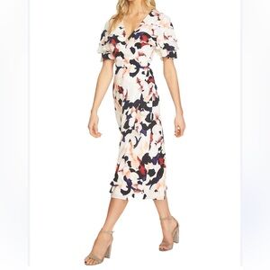 3 for $15 1. State floral wrap dress with ruffle detail Large